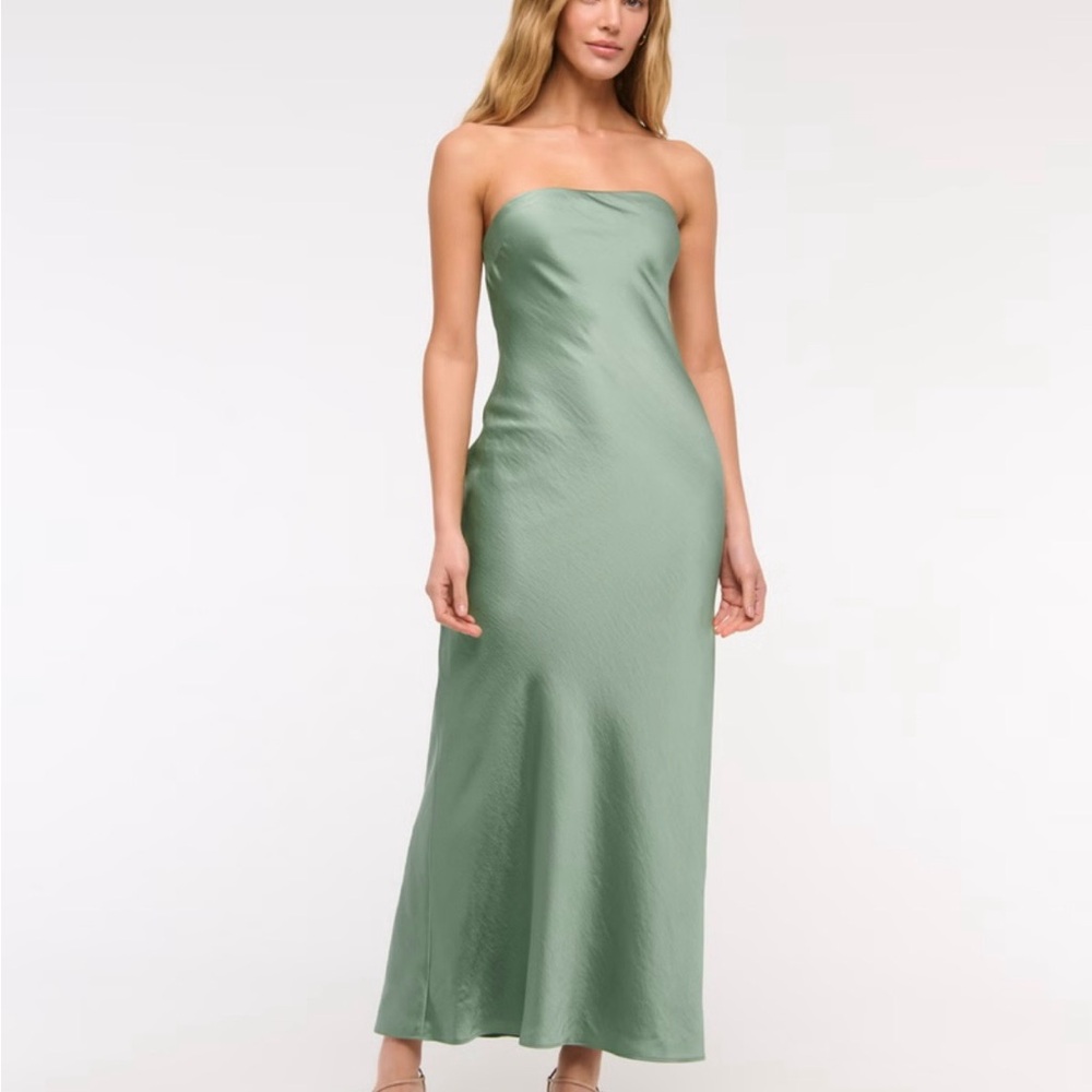 The A&F Julia Strapless Scarf Maxi Dress